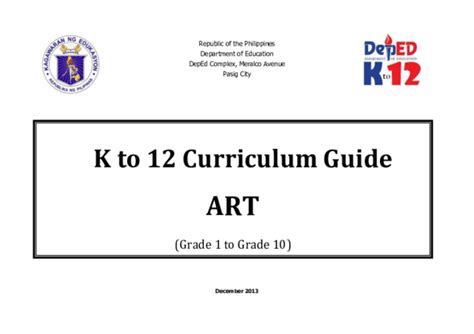 mapeh drawing|K to 12 Curriculum Guide .